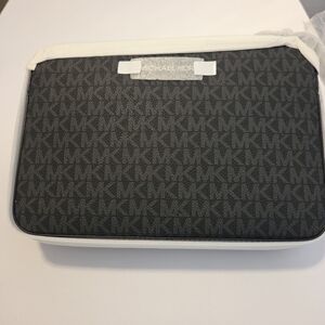 Michael Kors Black Tote with Silver Accents